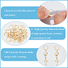 SOFPLATE 80Pcs 304 Stainless Steel Leverback Earring Findings STAS-SP0001-16-6