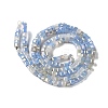 Electroplate Glass Beads Strands EGLA-F121-FR-B08-2