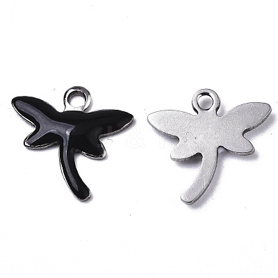 201 Stainless Steel Enamel Charms X-STAS-N088-19A-1