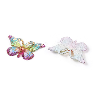 Printed Translucent Acrylic  Pendants OACR-T028-17A-1