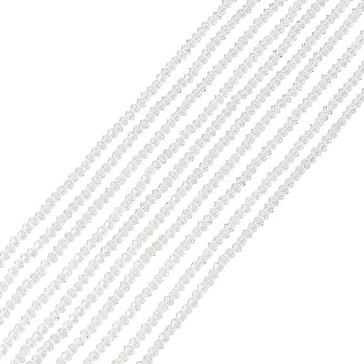 10 Strands Imitate Austrian Crystal Bicone Glass Beads Strands GLAA-HY0001-37B-1