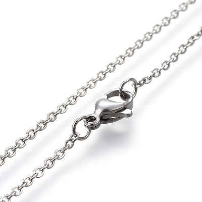 304 Stainless Steel Pendant Necklaces NJEW-L154-01GP-1