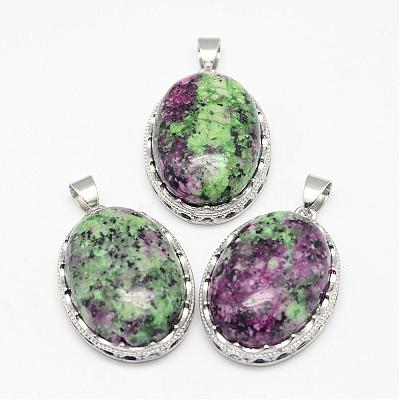 Natural Ruby in Zoisite Pendants G-D851-31-1