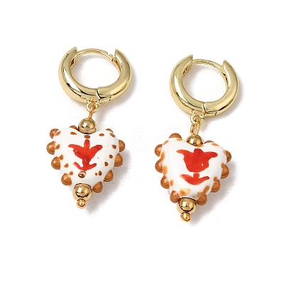 Brass Hoop Dangle Earrings KK-CBA8324-26G-01-1