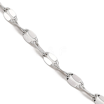 Non-Tarnish 10Pcs 304 Stainless Steel Dapped Chain Necklaces Set NJEW-K254-02P-1