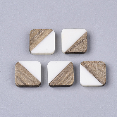 Resin & Walnut Wood Cabochons LS-RESI-S358-A-90G-1