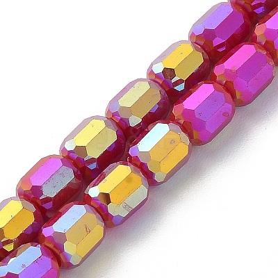 Electroplate Glass Beads Strands EGLA-D030-06A-1