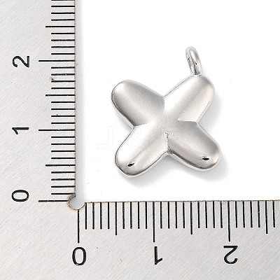 Rack Plating Brass Balloon Letter Pendants LS-KK-C050-01P-X-1