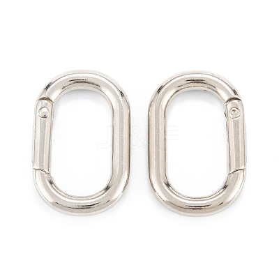 Zinc Alloy Spring Gate Rings PALLOY-L233-07C-P-1