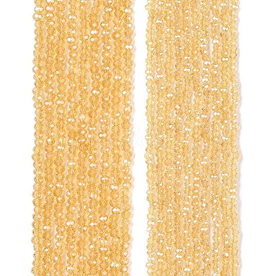 Electroplate Glass Beads Strands EGLA-A044-T1mm-A03-1