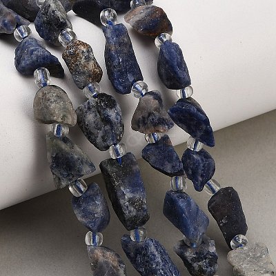 Raw Rough Natural Sodalite Beads Strands GG-CBA0B77-A01-02-1