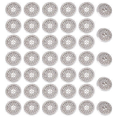 40Pcs 4-Hole Alloy Rhinestone Buttons BUTT-HY0001-24-1