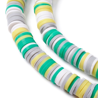 Handmade Polymer Clay Beads Strands CLAY-R089-8mm-T008-1