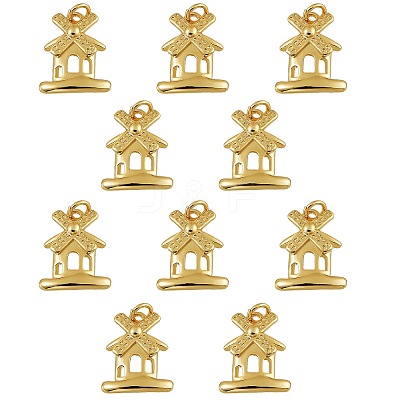 10Pcs Brass Charms KK-SZ0004-80-1