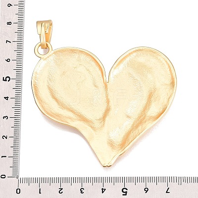 Heart Rack Plating Alloy Big Pendants FIND-N005-53G-1