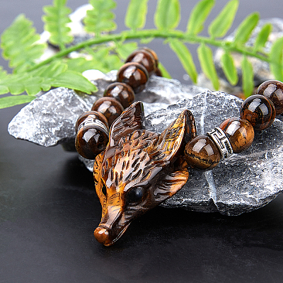 Natural Tiger Eye Pendants G-SC0001-20A-1