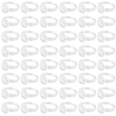 200Pcs Transparent Acrylic Open Cuff Ring Components TACR-SC0001-22-1