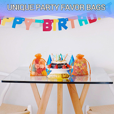 50Pcs Organza Bags Jewellery Storage Pouches Wedding Favour Party Mesh Drawstring Gift OP-TA0001-16B-1