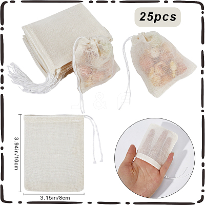 Cotton Cloth Filter Bags AJEW-BBC0002-19C-1