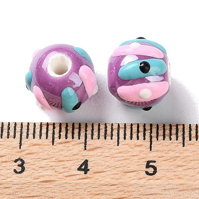 Handmade Porcelain Beads Strands PORC-L078-01I-1