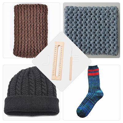 Wooden Knitting Tools Set TOOL-WH0018-22-1