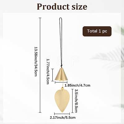 Brass Bell Pendants HJEW-WH20816-010G-E-1
