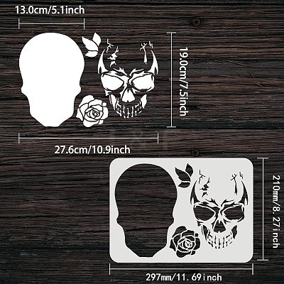 Plastic Reusable Drawing Painting Stencils Templates DIY-WH0202-330-1
