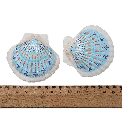 Printed Natural Shell Big Pendants SH-CBA93AD-19E-1