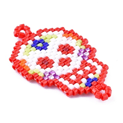 Handmade Seed Beads Links Connectors SEED-I012-48A-1
