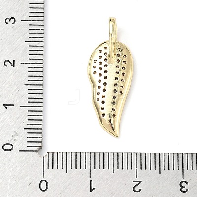 Brass Micro Pave Cubic Zirconia Pendants ZIRC-I356-21G-1