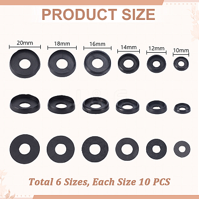 60Pcs 6 Styles Plastic Doll Craft Eyelid Accessories DOLL-GA0001-29-1