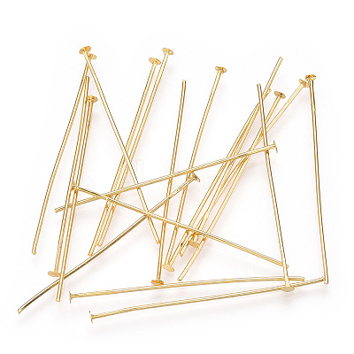 Brass Flat Head Pins KK-G331-11-0.7x40-1