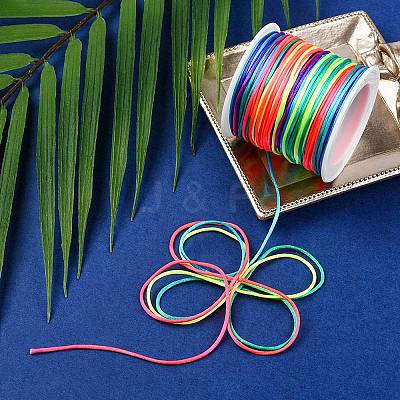 30M Nylon Satin Rattail Cords NWIR-YW0001-04-14-1