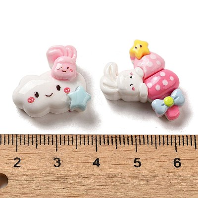 Opaque Cartoon Resin Decoden Cabochons RESI-G091-09-1