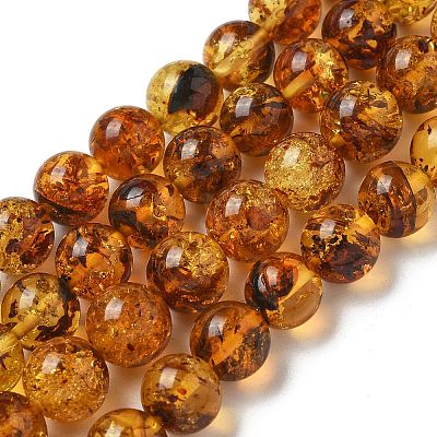 Natural Amber Beads Strands G-K387-D02-02-1