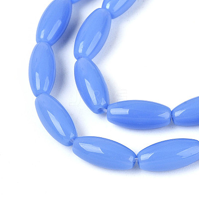 Opaque Glass Beads Strands X-GLAA-T028-15P-03-1
