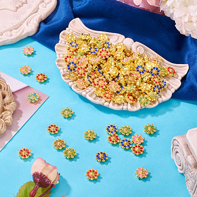 200Pcs Alloy Rhinestone Cabochons FIND-TA0008-43-1