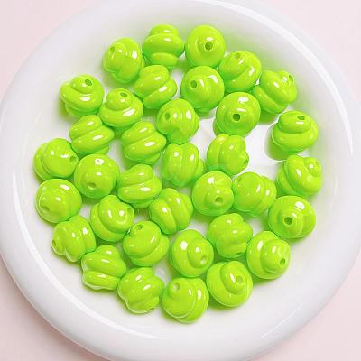 Opaque Acrylic Beads OACR-H034-39F-1