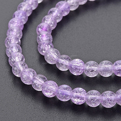 Crackle Glass Beads Strands GLAA-S192-B-006I-1