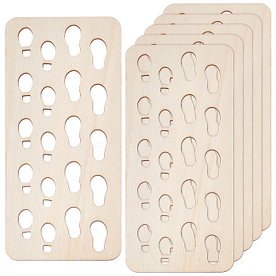 Wooden Foot Pads DIY-WH0021-57-1