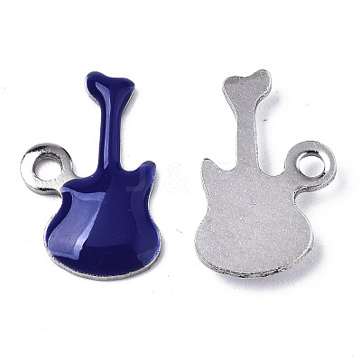 201 Stainless Steel Enamel Charms STAS-N088-15B-1