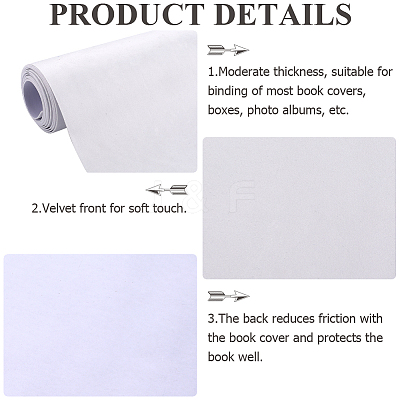 2M Velvet Book Covers DIY-WH0491-88A-04-1