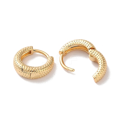 Texture Rings Brass Hoop Earrings for Women EJEW-B056-02G-01-1