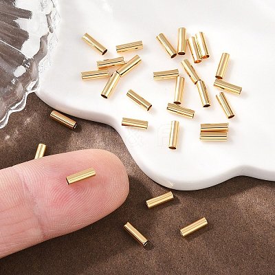 SHEGRACE Brass Tube Beads XGRPCP566-251G-1