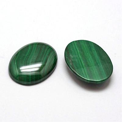 Oval Natural Malachite Cabochons G-O147-03I-1