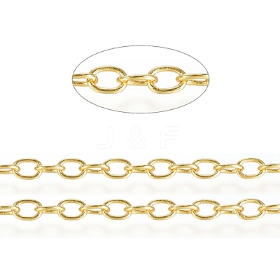 3.28 Feet Brass Cable Chains X-CHC-G007-05G-1