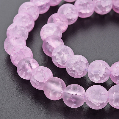 Crackle Glass Beads Strands GLAA-S192-D-008D-1