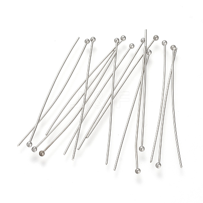 Tarnish Resistant 304 Stainless Steel Ball Head pins STAS-S066-70x0.5mm-1