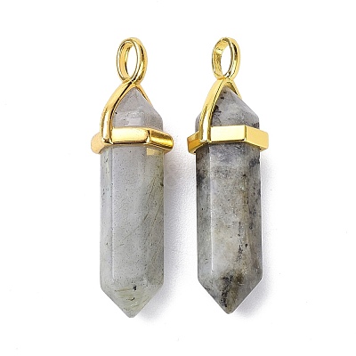 Natural Labradorite Pointed Pendants G-G025-01G-38-1
