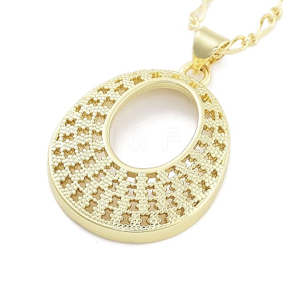 Brass Pendant Necklaces NJEW-B101-04G-01-1